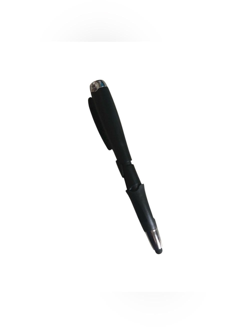 Unbranded Black Stylus with Pen and Flashlight